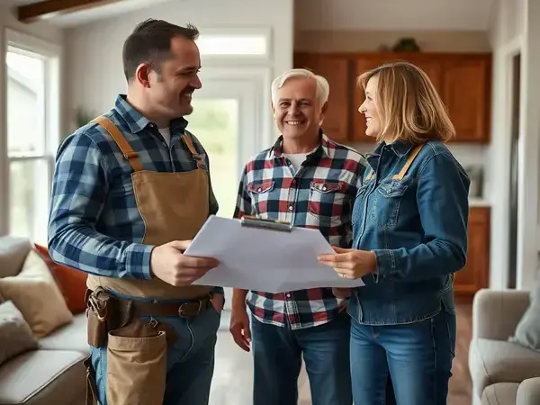 Initial consultation meeting with homeowner